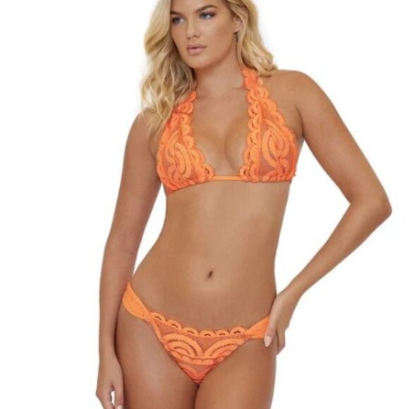 Pilyq Other - PQ Swim Orange Crush Lace Bikini (Bottom Only)